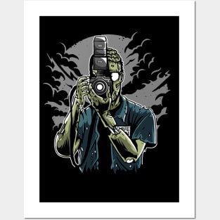 Zombie Photographer Posters and Art